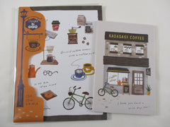 Cute Kawaii MW Town Village - Coffee Shop Letter Set Pack - Stationery Writing Paper Penpal Collectible