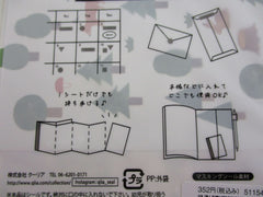 Cute Kawaii Qlia Sticker Sheet fold to mini booklet - Flowers - for Journal Planner Craft Organizer Calendar