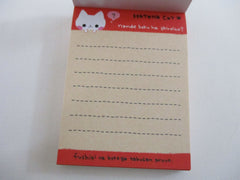 Cute Kawaii Kamio Cat Hatena Mini Notepad / Memo Pad - Stationery Design Writing Collection