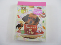 Cute Kawaii Affect Dog Puppy Cafe Mini Notepad / Memo Pad - Stationery Designer Paper Collection