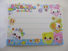 Cute Kawaii  Q-Lia Cat Dog Party Collection Mini Notepad / Memo Pad - Stationery Designer Paper Collection