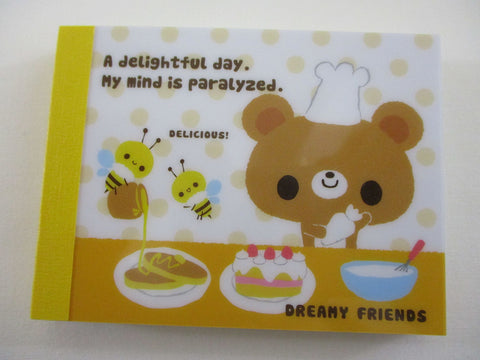 Cute Kawaii Kamio Bear Dreamy Friends Mini Notepad / Memo Pad - Stationery Designer Paper Collection