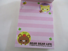 Cute Kawaii Kamio Bear Clover Friends Mini Notepad / Memo Pad - Stationery Designer Paper Collection