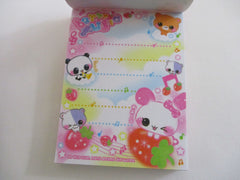 Cute Kawaii  Q-Lia Hamster Panda Rabbit Berry Mini Notepad / Memo Pad - Stationery Designer Paper Collection