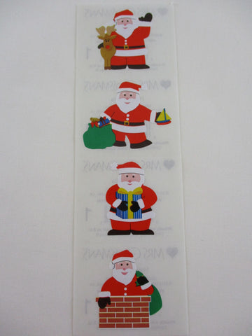 Mrs Grossman Happy Santa Sticker Sheet / Module - Vintage & Collectible