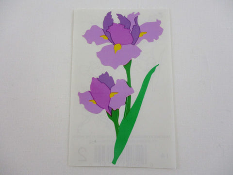 Mrs Grossman Iris Flowers Sticker Sheet / Module - Vintage & Collectible 1992