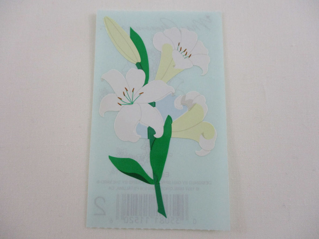 Mrs Grossman Easter Lily Flowers Sticker Sheet / Module - Vintage & Collectible 1997
