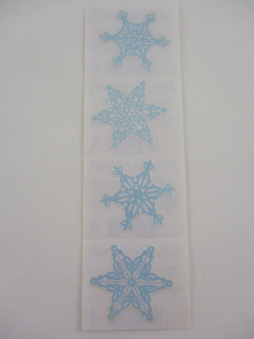 Mrs Grossman Snowflake Reflections Sticker Sheet / Module - Vintage & Collectible