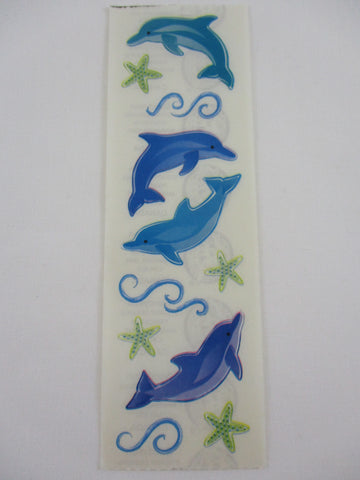 Sandylion Dolphin Sticker Sheet / Module - Vintage & Collectible