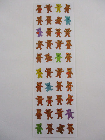 Mrs Grossman Sparkle Bears micro Sticker Sheet / Module - Vintage & Collectible
