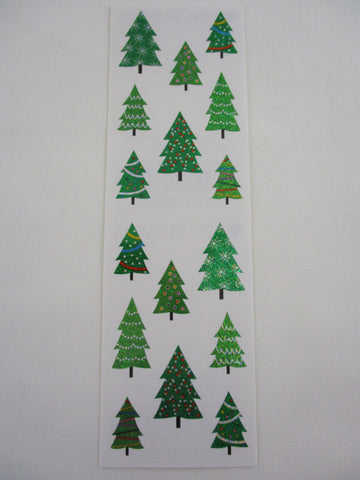 Mrs Grossman Sparkle Christmas Tree Farm Sticker Sheet / Module - Vintage & Collectible