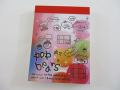 Cute Kawaii Q-Lia Pop Bears Mini Notepad / Memo Pad - Stationery Designer Paper Collection