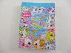 Cute Kawaii Q-Lia Cat Colorful Mini Notepad / Memo Pad - Stationery Designer Paper Collection