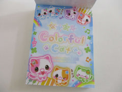 Cute Kawaii Q-Lia Cat Colorful Mini Notepad / Memo Pad - Stationery Designer Paper Collection