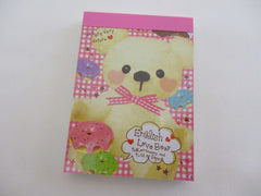Cute Kawaii Crux Bear Mini Notepad / Memo Pad - Stationery Designer Paper Collection