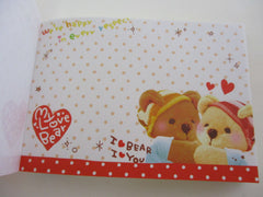 Cute Kawaii Crux Bear Mini Notepad / Memo Pad - Stationery Designer Paper Collection