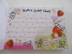 Cute Kawaii Crux Bear Sweet Home Mini Notepad / Memo Pad - Stationery Designer Paper Collection