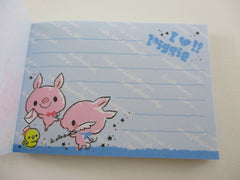 Cute Kawaii Crux I love Piggie Mini Notepad / Memo Pad - Stationery Design Writing Collection