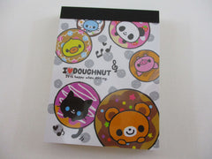 Cute Kawaii  Q-Lia I ♥ Doughnut Mini Notepad / Memo Pad - Stationery Designer Paper Collection