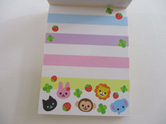 Cute Kawaii  Q-Lia Strawberry Animals Mini Notepad / Memo Pad - Stationery Designer Paper Collection