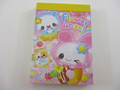 Cute Kawaii Kamio Flower Angel Cat Hamster Mini Notepad / Memo Pad - Stationery Designer Paper Collection