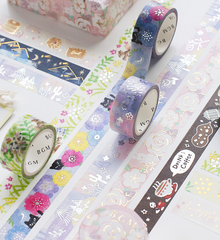 Cute Kawaii BGM Washi / Masking Deco Tape - Crayon Land series - Cafe Coffee - for Scrapbooking Journal Planner Craft