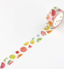 Cute Kawaii BGM Washi / Masking Deco Tape - Summer Limited series - Fresh Fruits - for Scrapbooking Journal Planner Craft