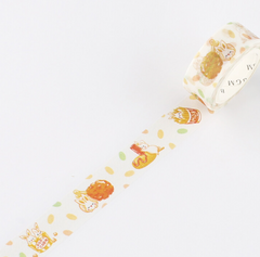 Cute Kawaii BGM Washi / Masking Deco Tape - Animal ♥ Food series - Bunny Rabbit Popcorn Burger Sandwich - for Scrapbooking Journal Planner Craft