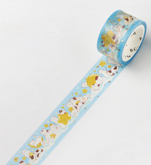 Cute Kawaii BGM Washi / Masking Deco Tape - Cat kitten Stars Cloud Dream - for Scrapbooking Journal Planner Craft