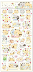 Cute Kawaii San-X Kokoro Araiguma Raccoon Sticker Sheet 2021 - A - for Planner Journal Scrapbook Craft