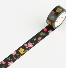 Cute Kawaii BGM Washi / Masking Deco Tape - Flowers  ♥ - for Scrapbooking Journal Planner Craft