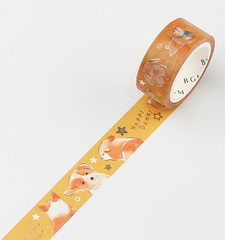 Cute Kawaii BGM Washi / Masking Deco Tape - Cat Dog Hamster Pet - for Scrapbooking Journal Planner Craft