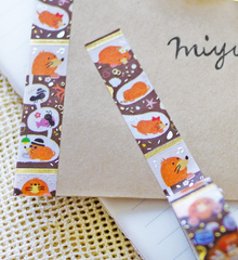 Cute Kawaii World Craft Washi / Masking Deco Tape - Squirrel Prairie Dog Rabbit Autum - for Scrapbooking Journal Planner Craft