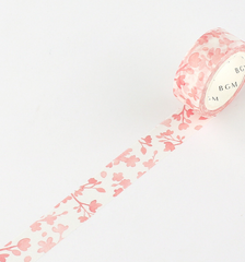 Cute Kawaii BGM Washi / Masking Deco Tape - Cherry Blossom Sakura Flower - for Scrapbooking Journal Planner Craft