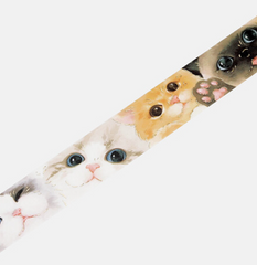 Cute Kawaii BGM Washi / Masking Deco Tape - Cat Kitten Photo - for Scrapbooking Journal Planner Craft