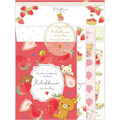 Cute Kawaii San-X Rilakkuma Strawberry Letter Set Pack