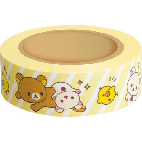 Cute Kawaii San-X Rilakkuma Washi / Masking Deco Tape - B - for Scrapbooking Journal Planner Craft