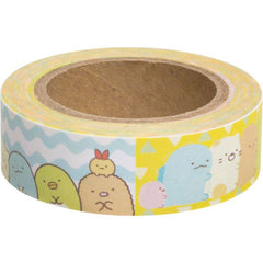 Cute Kawaii San-X Sumikko Gurashi 4 designs Washi / Masking Deco Tape - B - for Scrapbooking Journal Planner Craft