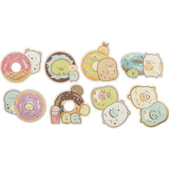 Cute Kawaii San-X Sumikko Gurashi Flake Stickers Sack - Donut - Collectible for Journal Agenda Planner Craft Scrapbook