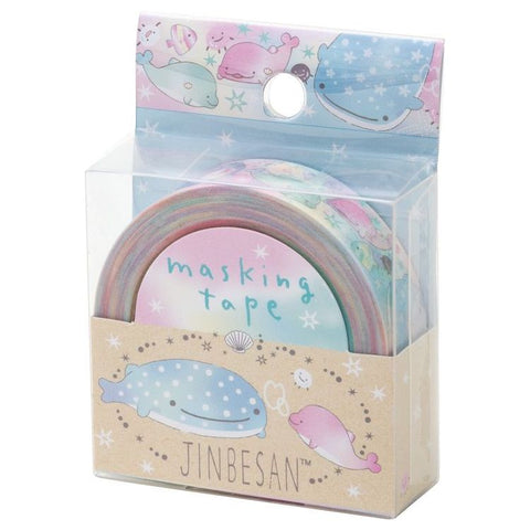 Cute Kawaii San-X Jinbesan Washi / Masking Deco Tape - B - for Scrapbooking Journal Planner Craft