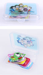 Collectible ૮ ・ﻌ・ა - Cute Kawaii Snoopy Flake Stickers in Mini Plastic Container 2018 - Collectible